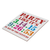Pi day 2015 Keramik tile 3.14.15 9:26:53 Fliese (Seite)