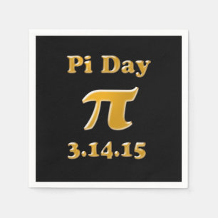 Pi Day 2015 Paper Napkins Serviette