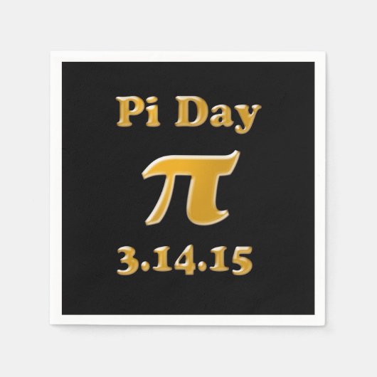 Pi Day 2015 Paper Napkins Serviette (Vorderseite)