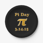 Pi Day 2015 Paper-Teller Pappteller (Vorderseite)