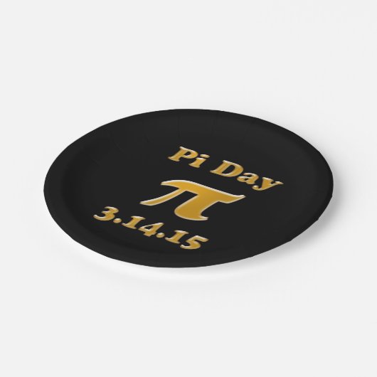 Pi Day 2015 Paper-Teller Pappteller (Schrägansicht)