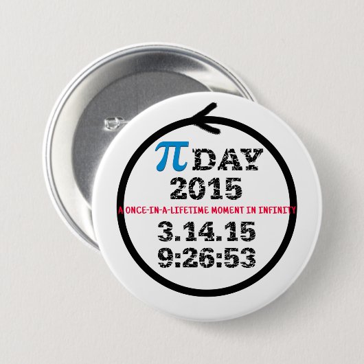 Pi Day 2015 - Taste für Feiern Button (Vorne & Hinten)