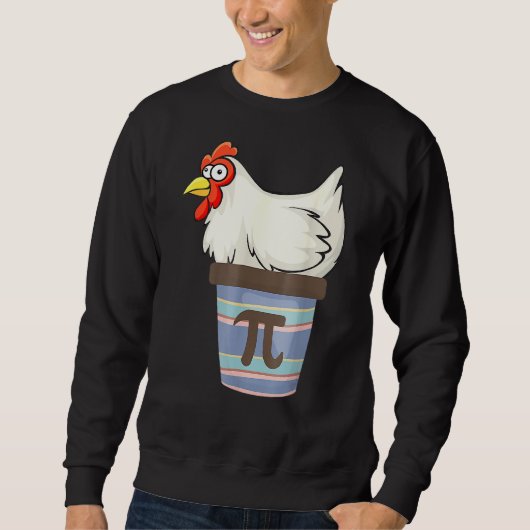 Pi Day 2022 Mathematics Chicken Pot Pie Outf Sweatshirt (Vorderseite)