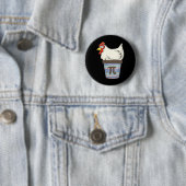 Pi Day 2025 Math Lover Mathematics Chicken Pot Pie Button (Beispiel)