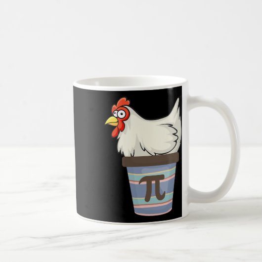 Pi Day 2025 Math Lover Mathematics Chicken Pot Pie Kaffeetasse (Rechts)