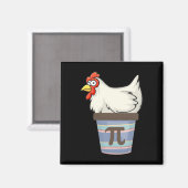 Pi Day 2025 Math Lover Mathematics Chicken Pot Pie Magnet (Vorderseite/Rückseite)