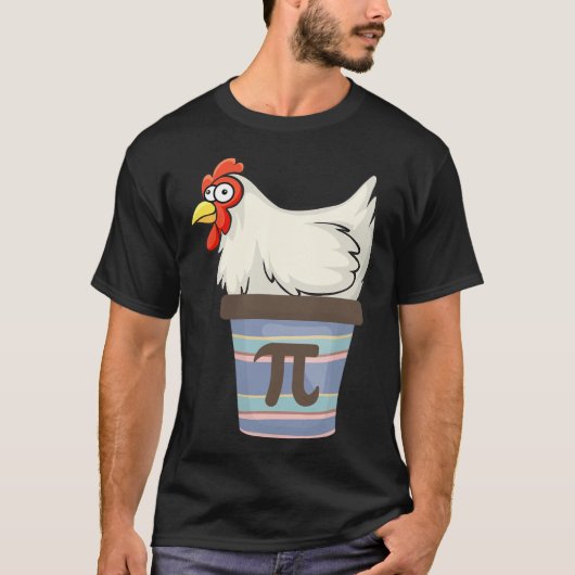 Pi Day 2025 Math Lover Mathematics Chicken Pot Pie T-Shirt (Vorderseite)
