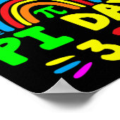 Pi Day 2025 Pi Day Rainbow Poster (Ecke)
