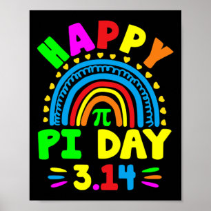 Pi Day 2025 Pi Day Rainbow Poster