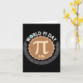 Pi Day - 3.14 März 14 - Math Geometry Nerd - Pie Karte (Gelbe Blume)