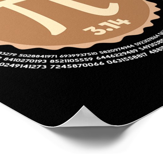 Pi Day - 3.14 März 14 - Math Geometry Nerd - Pie Poster (Ecke)
