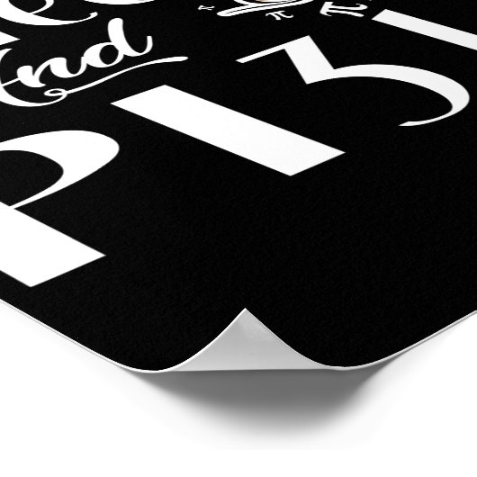 Pi Day All I Need Is Coffee And Pi Lovers Math Poster (Ecke)