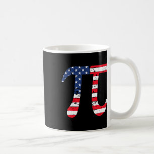 Pi Day American Flag Patriotic Mah Nerd Geek 3.14 Kaffeetasse