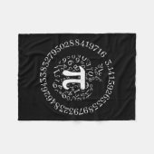 Pi Day Apple Graphic Niedlich Funny Mathe Lover Pi Fleecedecke (Vorderseite (Horizontal))