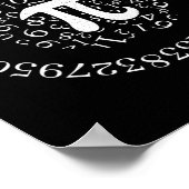 Pi Day Apple Graphic Niedlich Funny Mathe Lover Pi Poster (Ecke)