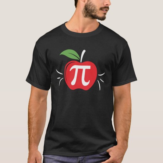 Pi Day Apple Pi Infinate Number T-Shirt (Vorderseite)