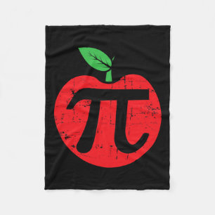Pi Day Apple Pie Pun 3.14 Niedlich Mathe Lover Leh Fleecedecke