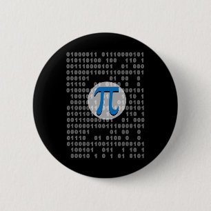 Pi Day Ascii Binärkode 3.14 Pi Symbol Mathematik N Button