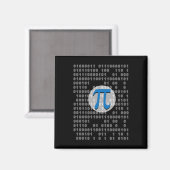 Pi Day Ascii Binärkode 3.14 Pi Symbol Mathematik N Magnet (Vorderseite/Rückseite)