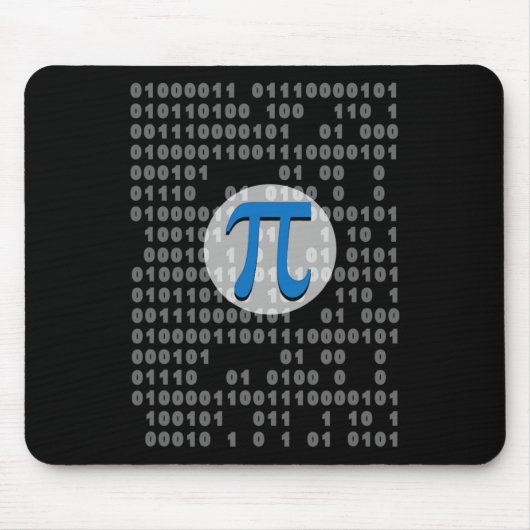 Pi Day Ascii Binärkode 3.14 Pi Symbol Mathematik N Mousepad (Vorne)