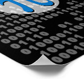 Pi Day Ascii Binärkode 3.14 Pi Symbol Mathematik N Poster (Ecke)