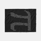 Pi Day Ascii Pi 3,14 Number Math Geek Fleecedecke (Vorderseite (Horizontal))