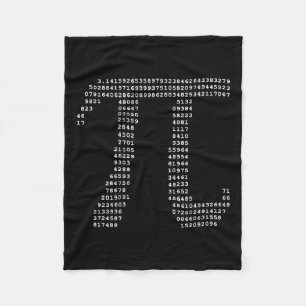 Pi Day Ascii Pi 3,14 Number Math Geek Fleecedecke