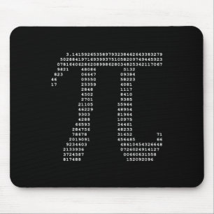Pi Day Ascii Pi 3,14 Number Math Geek Mousepad