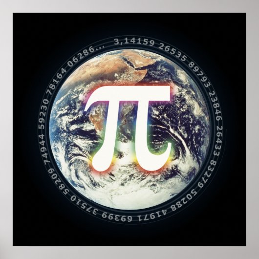 Pi Day auf Erden | Math Poster (Vorne)
