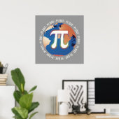 Pi Day auf Erden | Math Poster (Heimbüro)