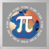 Pi Day auf Erden | Math Poster (Vorne)