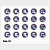 Pi Day auf Erden | Mathematik Runder Aufkleber (Blatt)