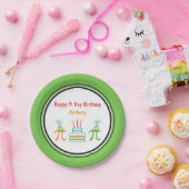 Pi Day Birthday Name Paper Plakat hinzufügen Pappteller (Party)