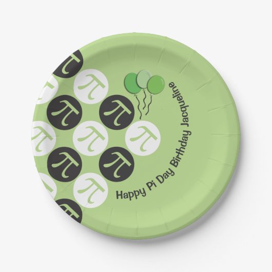 Pi Day Birthday Papierplatte Pappteller (Vorderseite)