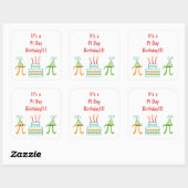 Pi Day Birthday Stickers (Blatt)