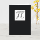 Pi Day Black, glücklich Karte (Gelbe Blume)
