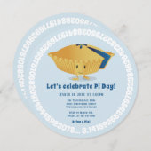 Pi Day Blueberry Pie Party Blue Mathe Holiday Einladung (Vorne/Hinten)