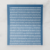 Pi Day Blueberry Pie Party Blue Mathe Holiday Platzkarte (Innenseite Aufgefaltet)