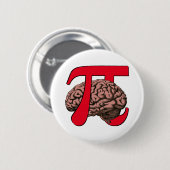 Pi Day Brain Button (Vorne & Hinten)