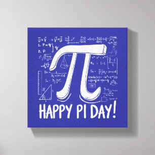 Pi Day Canvas Print - Stilvolle Mathe Art für Pi D Leinwanddruck