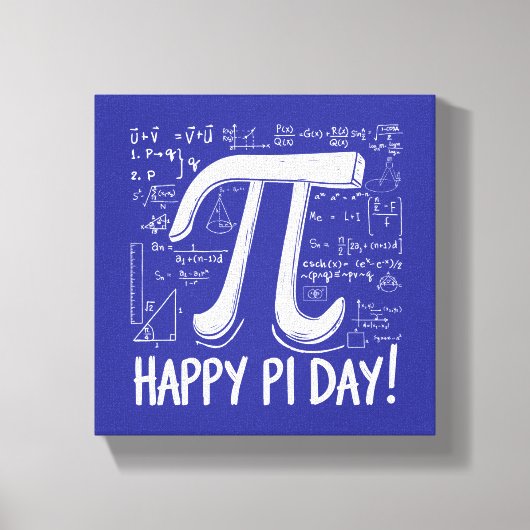 Pi Day Canvas Print - Stilvolle Mathe Art für Pi D Leinwanddruck (Vorderseite)