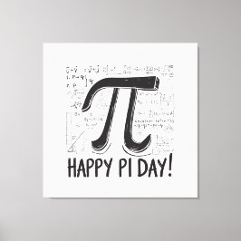 Pi Day Canvas Print - Stilvolle Mathe Art für Pi D Leinwanddruck
