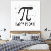 Pi Day Canvas Print - Stilvolle Mathe Art für Pi D Leinwanddruck (Insitu (Schlafzimmer))