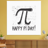 Pi Day Canvas Print - Stilvolle Mathe Art für Pi D Leinwanddruck (Insitu (Wohnzimmer))