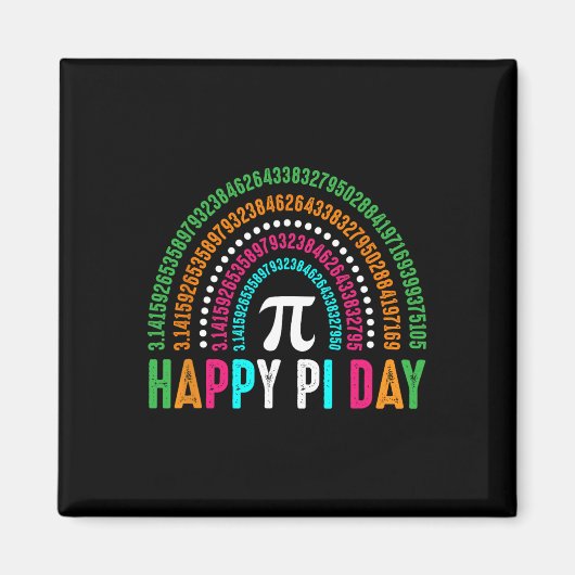 Pi Day Celebration Math Science Funny Teacher Gesc Magnet (Vorne)