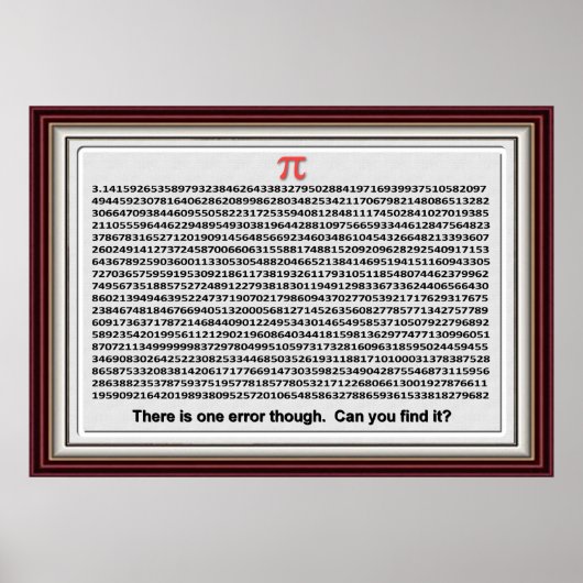 Pi Day Chart für FUN Poster (Vorne)