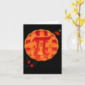Pi Day Cherry Pie Mathe Lehrer Funny Erntedank Karte (Gelbe Blume)