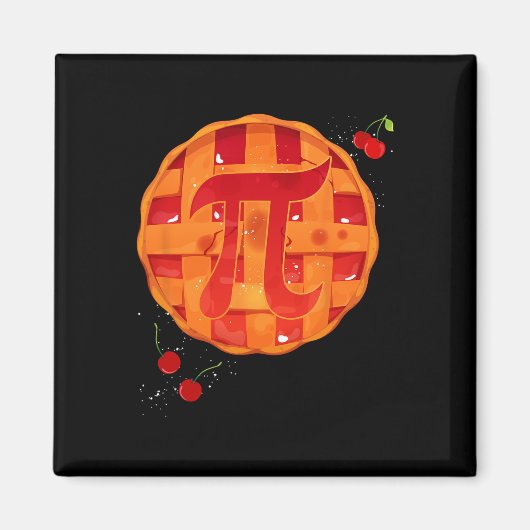 Pi Day Cherry Pie Mathe Lehrer Funny Erntedank Magnet (Vorne)
