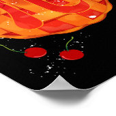 Pi Day Cherry Pie Mathe Lehrer Funny Erntedank Poster (Ecke)