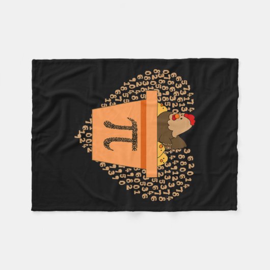 Pi Day Chicken Pot Pi Pie Math 3,14 Fleecedecke (Vorderseite (Horizontal))